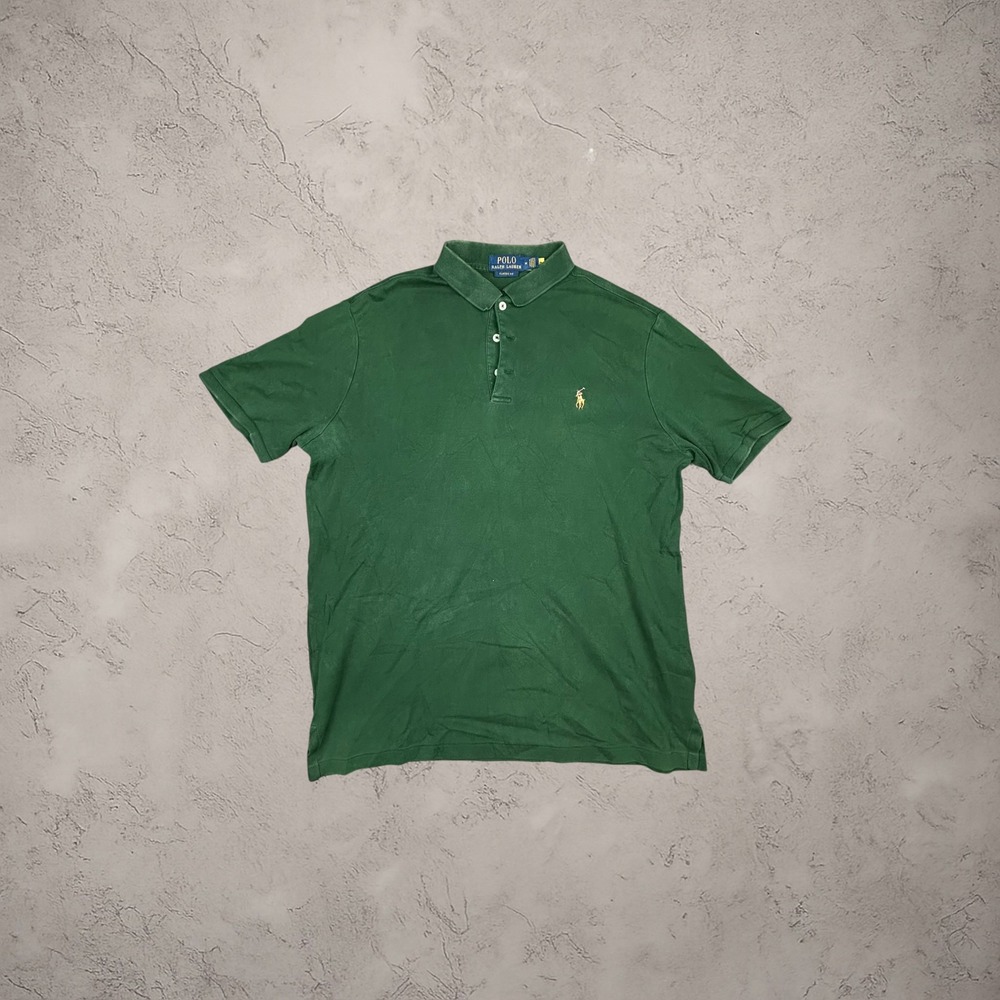 Polo Ralph Lauren Mens Classic Fit Polo Shirt Green Medium Y2K 0790